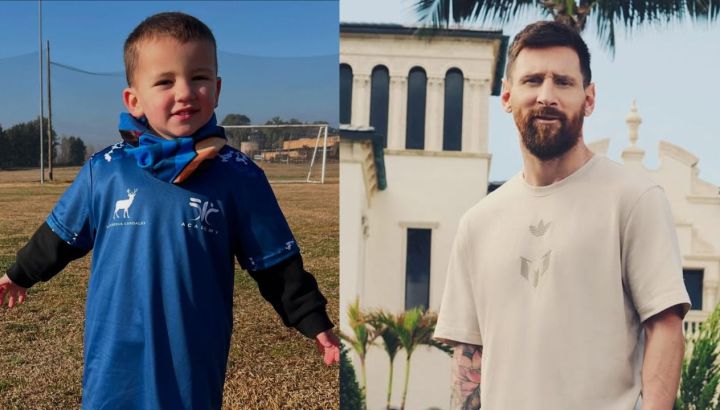 Mica Viciconte reveló fotos inéditas del divertido encuentro entre Luca Cubero y Lionel Messi: "Sueños cumplidos"