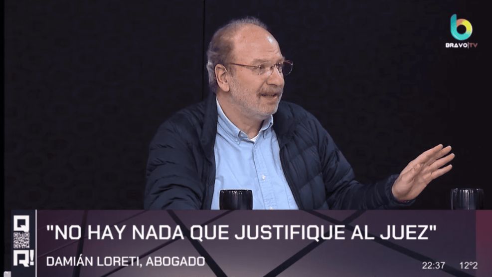 Damián Loreti en el piso de "QR!"