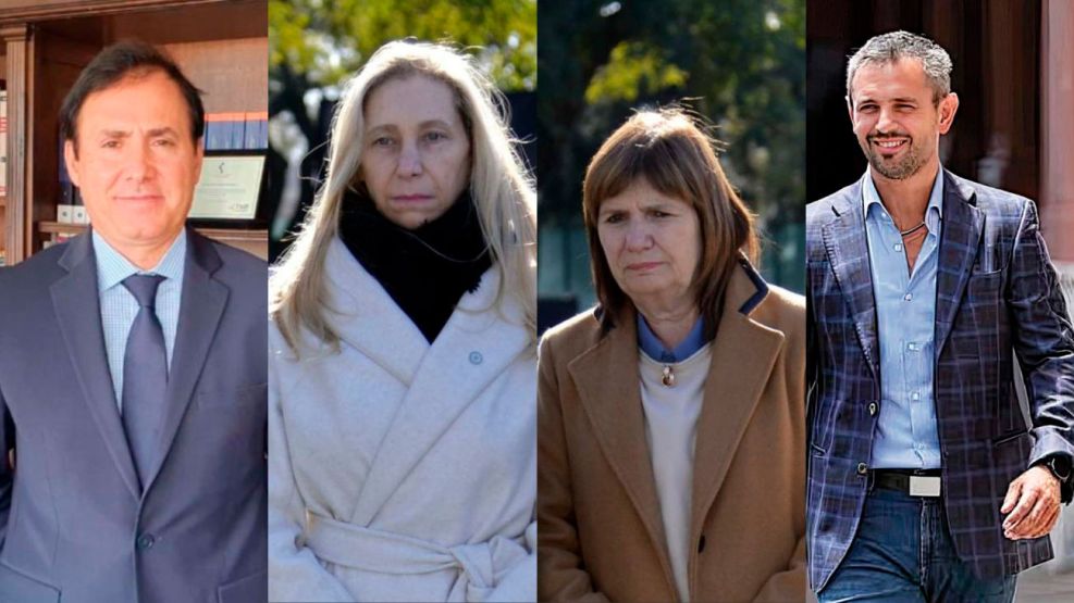 El juez Patricio Maraniello, Karina Milei, Bullrich y Martín Menem 02092025