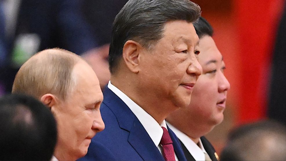 Xi Jinping, Kim Jong Un y Vladimir Putin 20250902