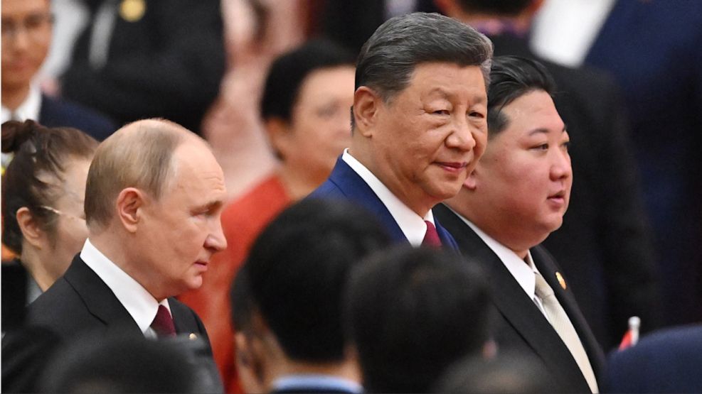 Xi Jinping, Kim Jong Un y Vladimir Putin 20250902