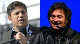 Axel Kicillof y Javier Milei