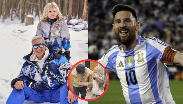 Flavio Mendoza compartió en sus redes el emotivo momento en el que su hijo conoció a Lionel Messi