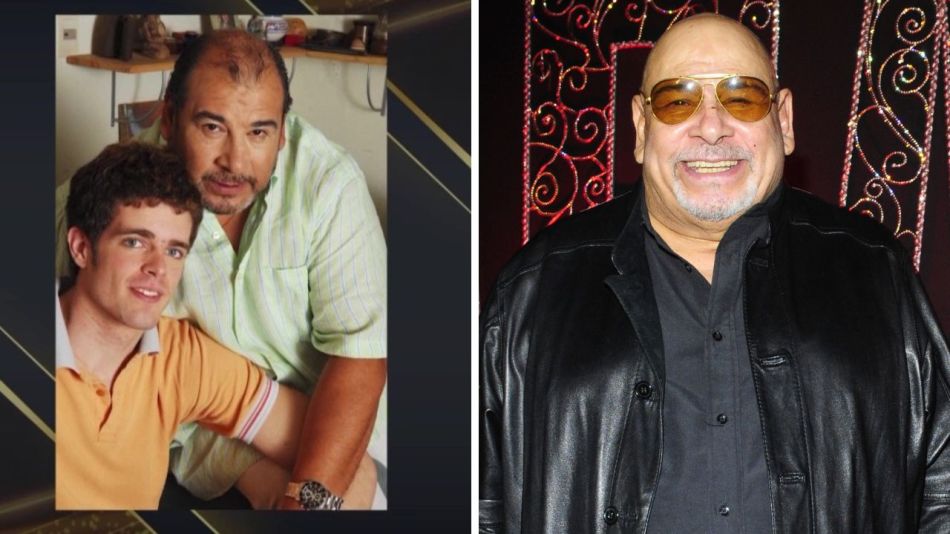 Roly Serrano y su hijo del corazón Dante