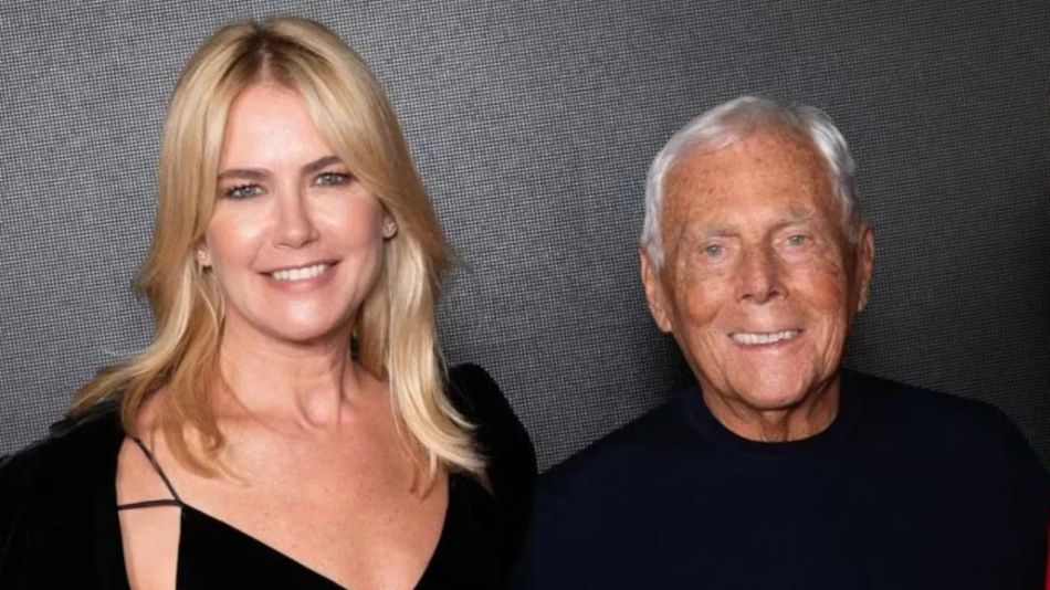 Valeria Mazza y Giorgio Armani
