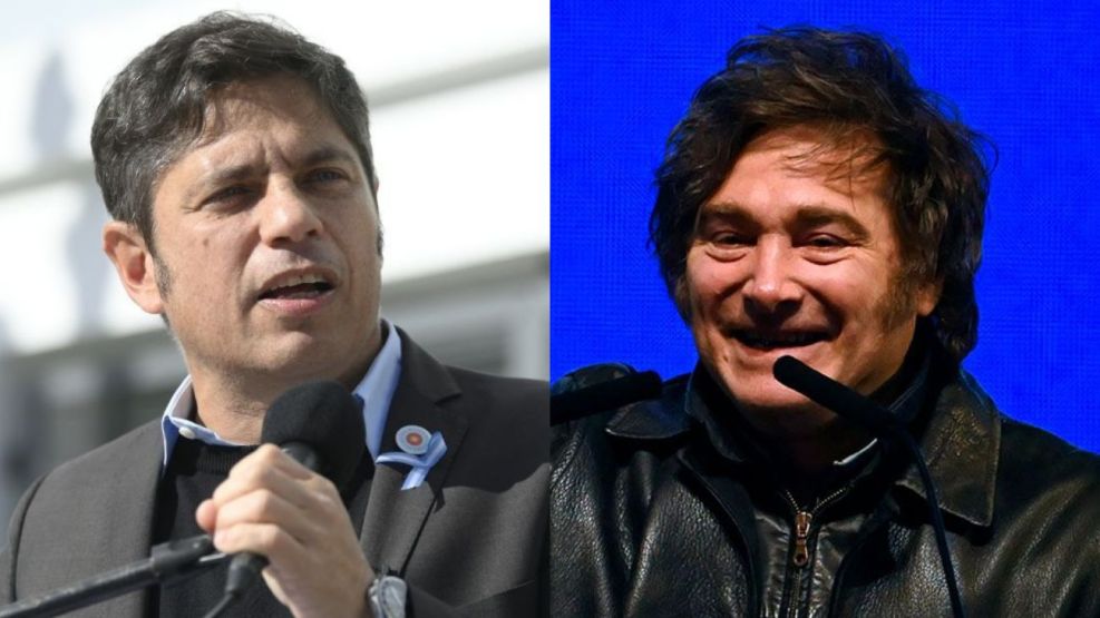 Axel Kicillof y Javier Milei