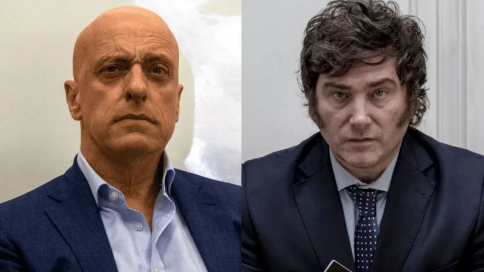 El periodista Carlos Pagni y el presidente Javier Milei