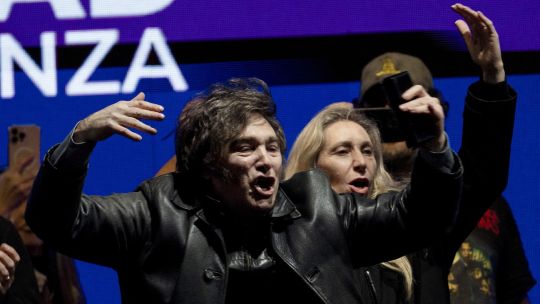 Javier Milei and Karina Milei STOCK