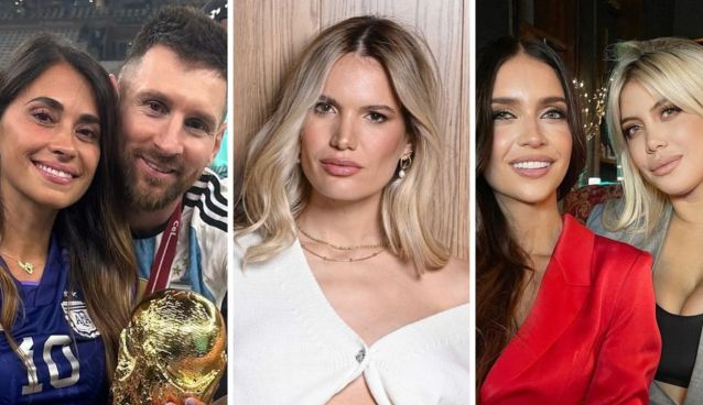 Antonela Roccuzzo, Leo Messi, Eva Bargiela, Zaira Nara, Wanda Nara