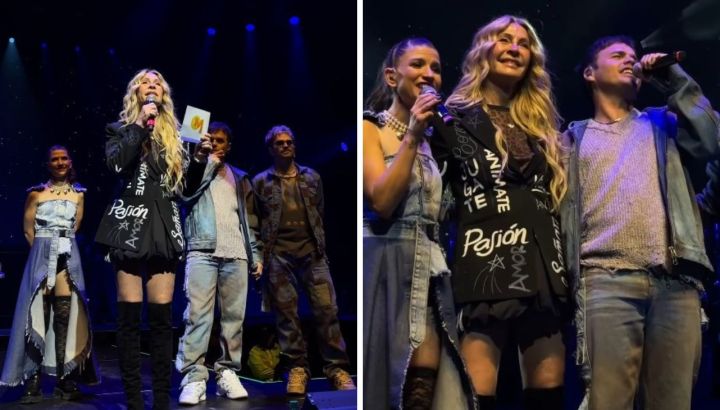 Con un conmovedor recuerdo de Romina Yan y Mila Yankelevich, Cris Morena hizo su primera aparición pública en el recital de Erreway