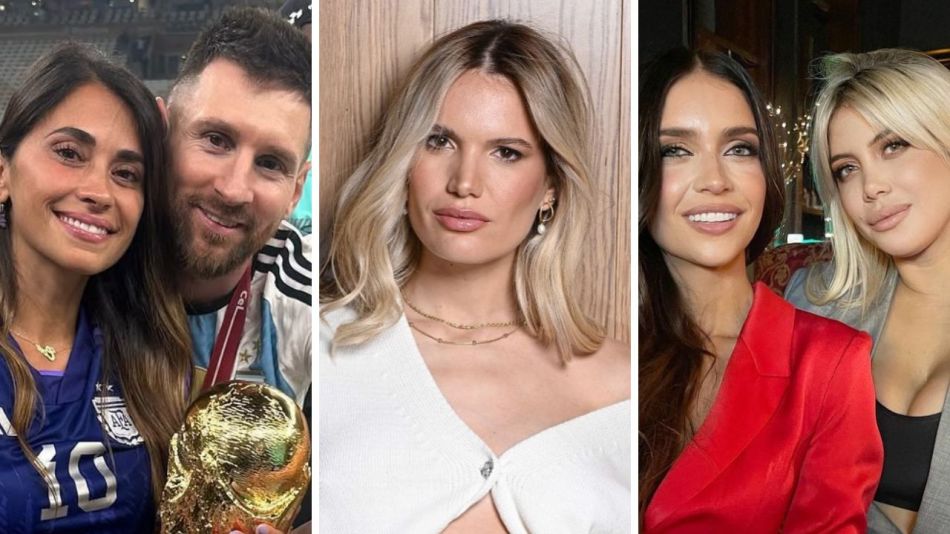 Antonela Roccuzzo, Leo Messi, Eva Bargiela, Zaira Nara, Wanda Nara