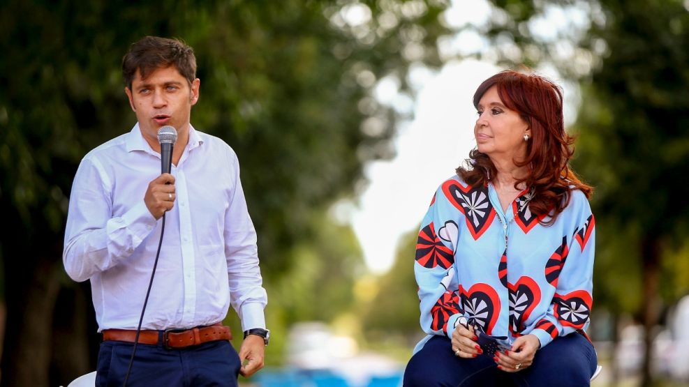 20250906 Foto de archivo de Cristina Kirchner y Axel Kicillof