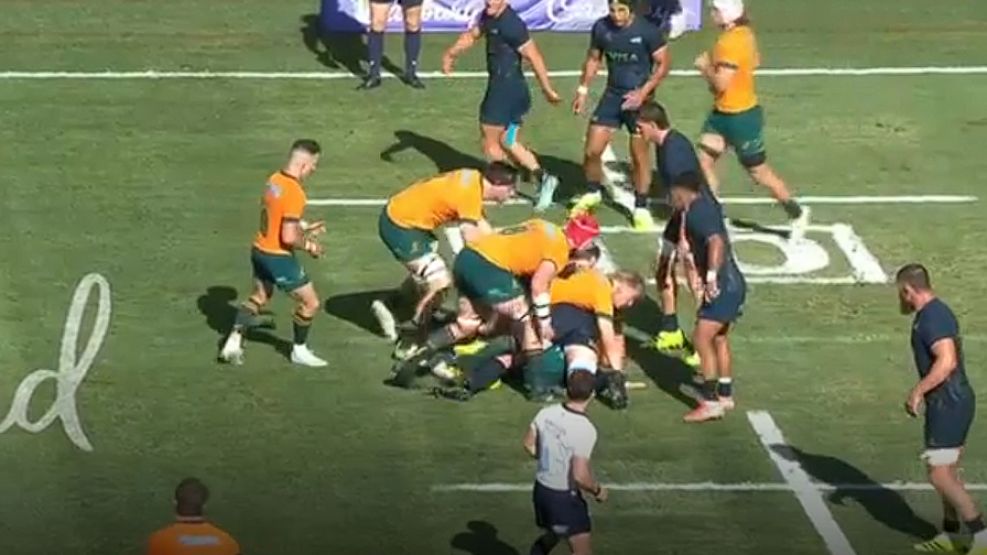 Los Pumas, frente a los Wallabies en Townsville.