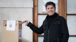 El gobernador Axel Kicillof votó en La Plata