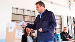 Sergio Massa votando 07092025