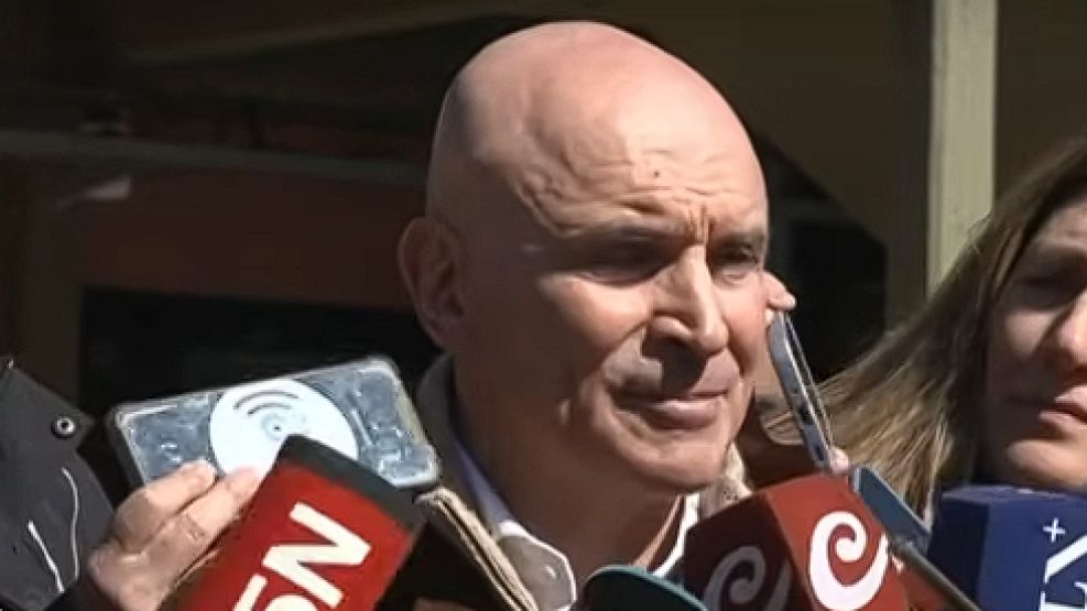 Espert, votando en las legislativas de la provincia de Buenos Aires.