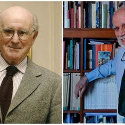 Natalio Botana y José Emilio Burucúa | Foto:Cedoc