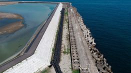 Dique antisunamis en la prefectura de Fukushima 08092025