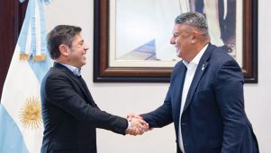 Claudio Tapia y Axel Kicillof