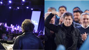 Javier Milei y Axel Kicillof