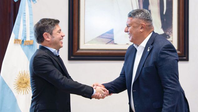 Claudio Tapia y Axel Kicillof