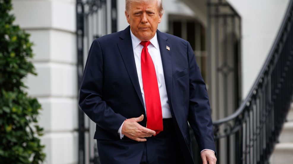 President Trump Departs White House For New York