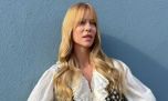 Estilo boho chic y color tendencia: el look más cómodo de Nicole Neumann con un vestido túnica