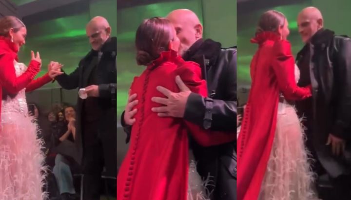 Guillermo Marín sorprendió a su novia, Natalia Gómez Gesualdi: así fue el especial pedido de casamiento en medio de un desfile