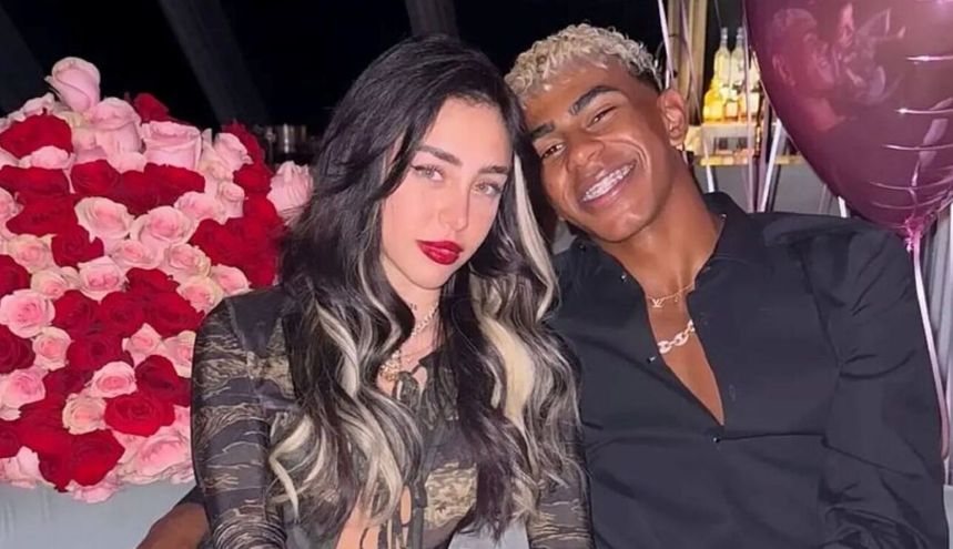 Lamine Yamal y Nicki Nicole