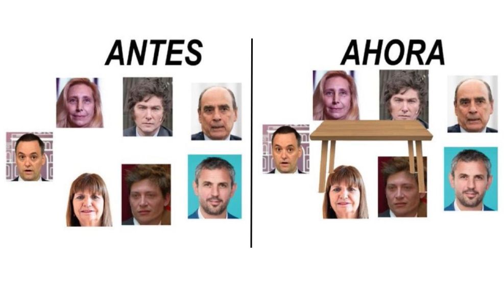 Los usuarios en redes sociales ironizaron sobre el anuncio del Gobierno de la creación de una "mesa política nacional" tras la derrota electoral