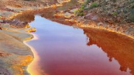Decenas de ríos y arroyos en Alaska se tiñeron de color naranja oxidado.  