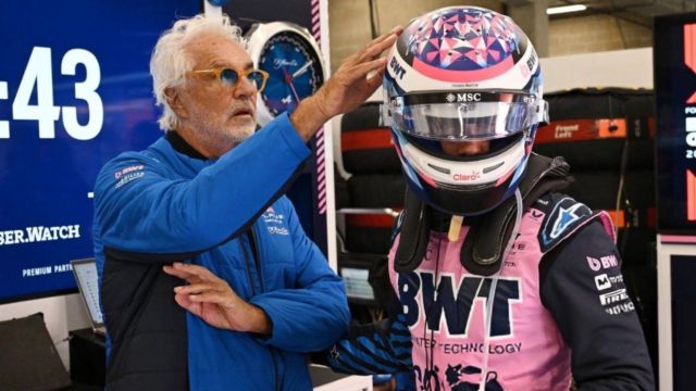 Franco Colapinto y Flavio Briatore