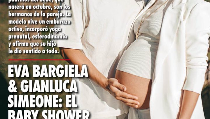 Eva Bargiela y Gianluca Simeone: el baby shower de Faustino 
