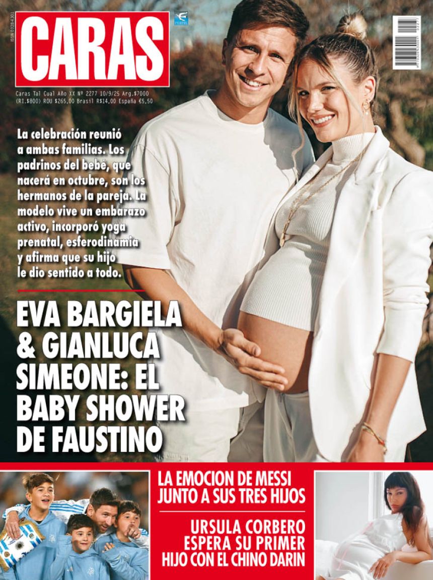 EL BABY SHOWER DE FAUSTINO, EL HIJO DE EVA BARGIELA Y GIANLUCA SIMEONE.