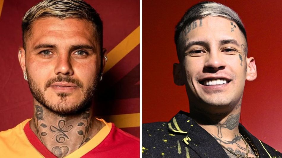 L-Gante y Mauro Icardi