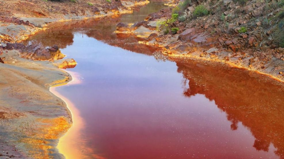 Decenas de ríos y arroyos en Alaska se tiñeron de color naranja oxidado.  