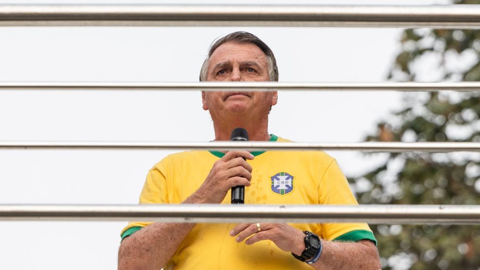 Former President Bolsonaro Holds Rally Against Brazil's X Ban
