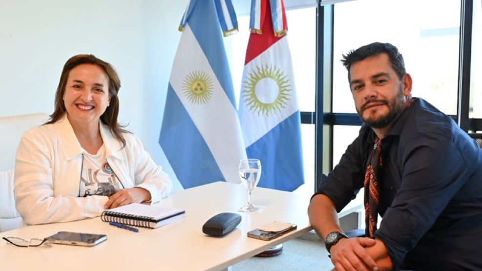 Myriam Prunotto con Emiliano Paredes
