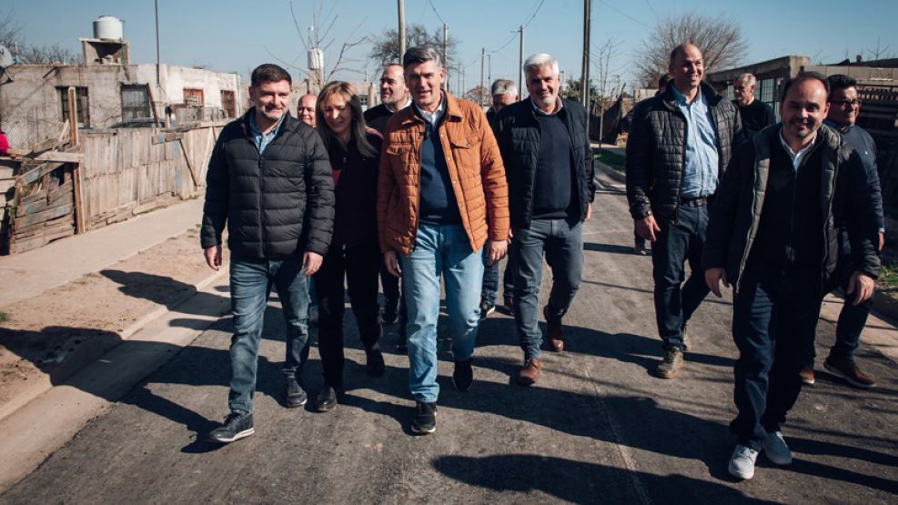 Diego Peralta junto a Daniel Passerini