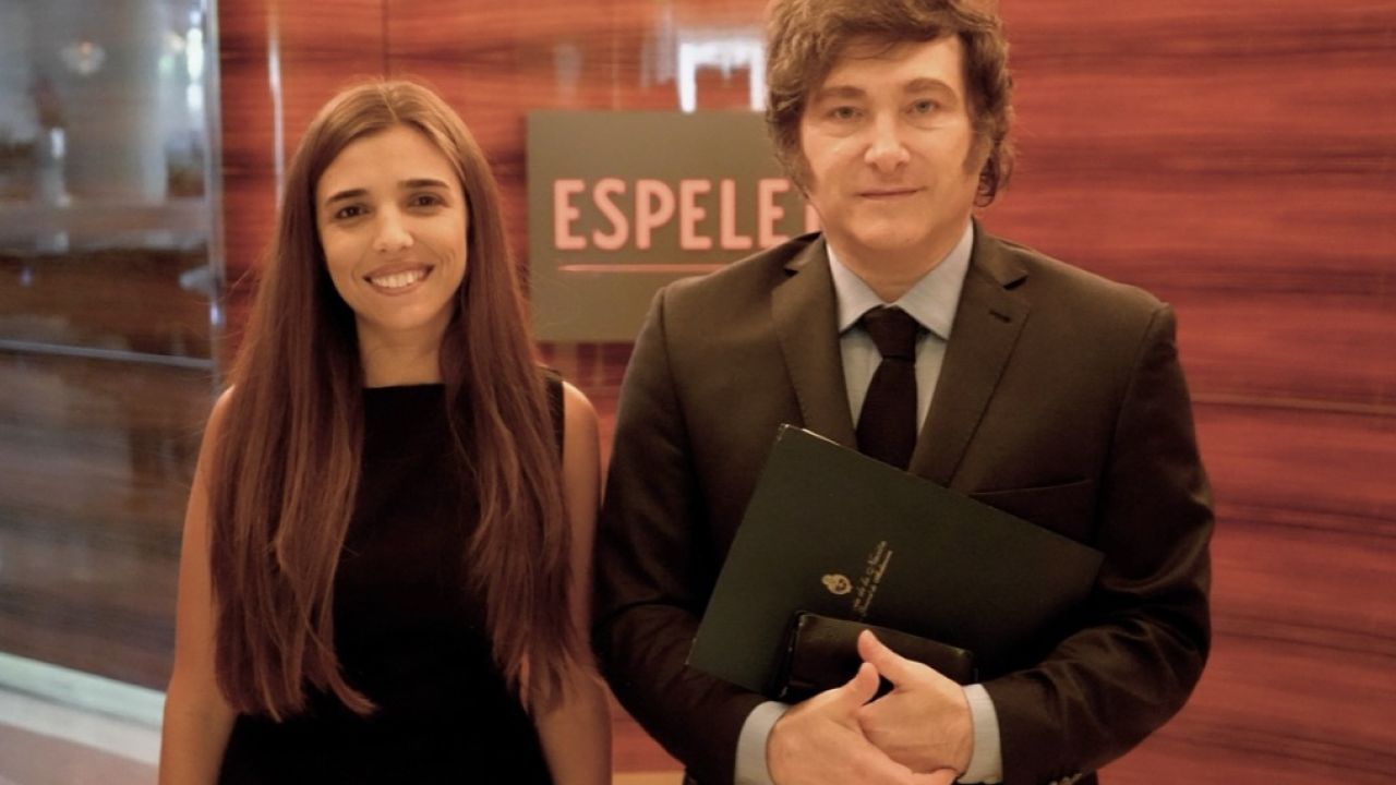 Milei con la mujer astronauta | Foto:Cedoc