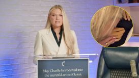 La viuda de Charlie Kirk, Erika, publicó un video junto al cajón de su esposo y lanzó un desafiante mensaje