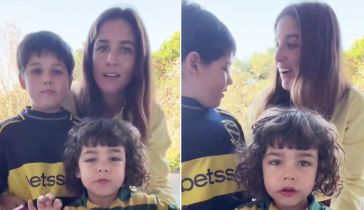 Juana Repetto y sus hijos