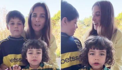 Juana Repetto y sus hijos