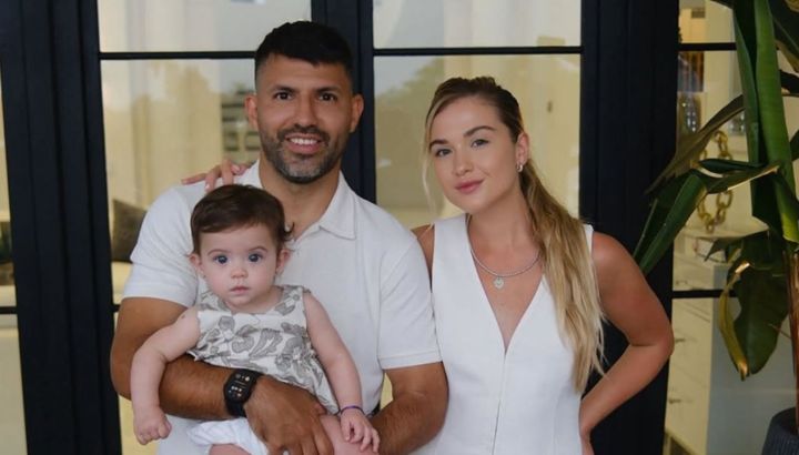 Las fotos del primer cumpleaños de Olivia, la hija del Kun Agüero y Sofía Calzetti