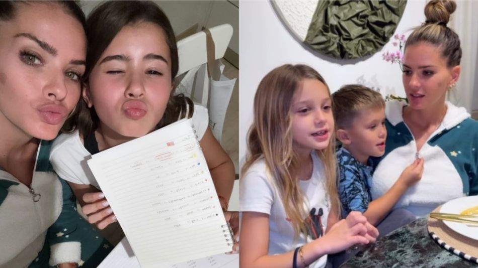 La China Suárez y sus hijos
