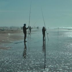 Alrededor de 900 pescadores fueron parte de esta competencia que marca el inicio del calendario de concursos en la costa bonaerense y tendrá continuidad el 28 del corriente mes en balneario Marisol. (Foto: Gentileza, Omar Calafate)