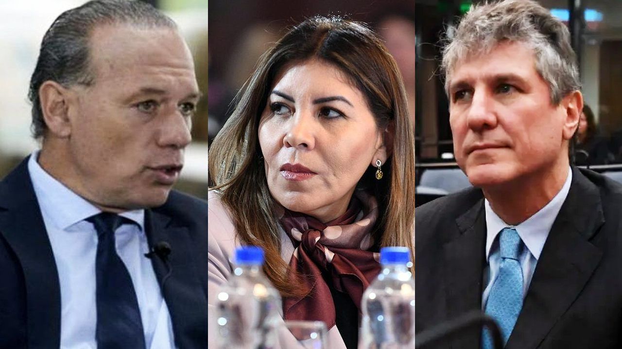 Berni, Mendoza y Boudou | Foto:CEDOC