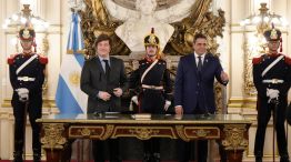 Javier Milei y Lisandro Catalán