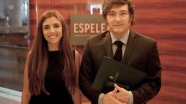 Milei con la mujer astronauta