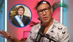 Maravilla Martínez y Javier Milei